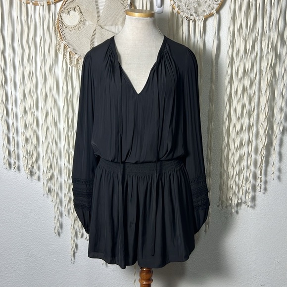 Ramy Brook NWT Black Rosey Mini Dress Size M - Picture 1 of 12